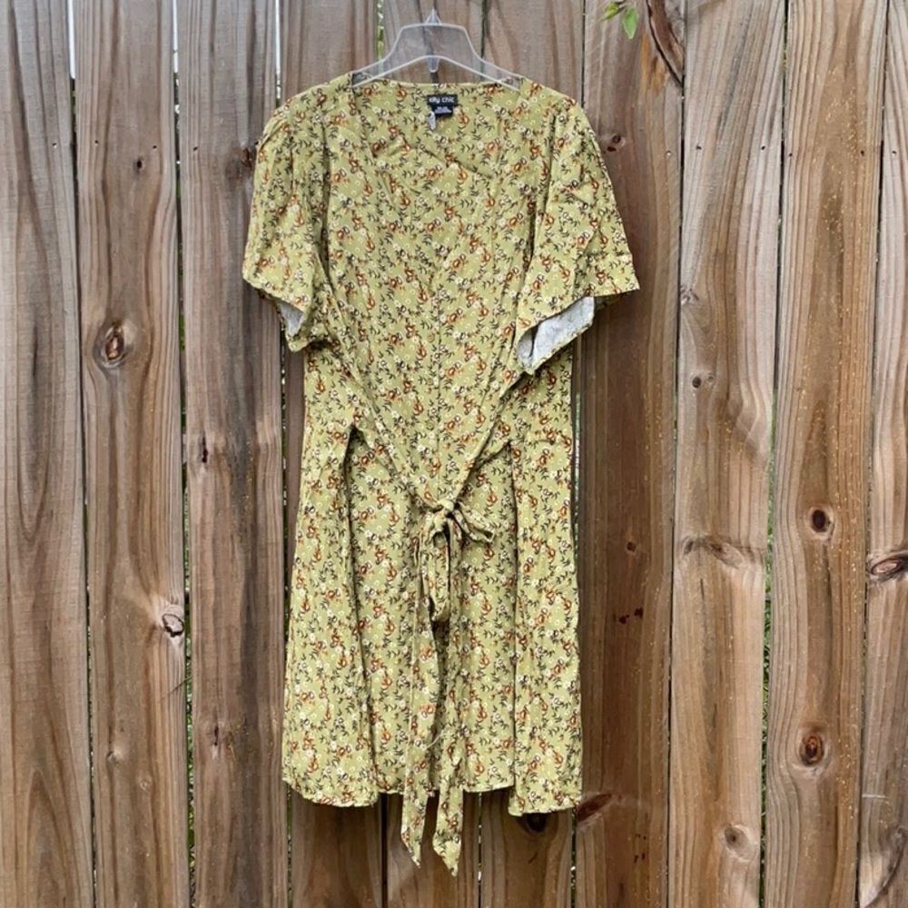 City Chic Floral Women's Dress, Size-XXL